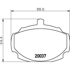 Bremsbeläge für MG von MINTEX