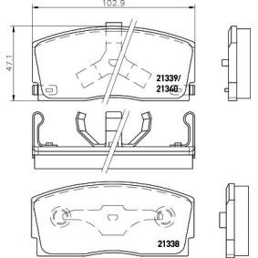 DAIHATSU Bremsbeläge von MINTEX