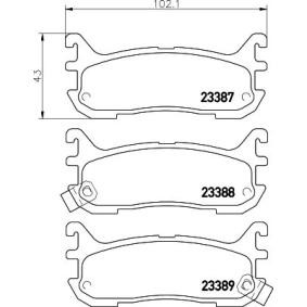 Achetez des Plaquettes de frein MINTEX MDB1705 à prix pour 27,11 €
