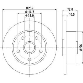 MAZDA Bremsscheibe von MINTEX