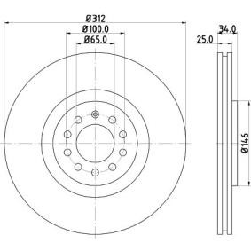 Køb Bremseskive af MINTEX MDC1381 til den lave pris 414,13 DKK