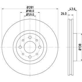 FIAT Bremsscheibe von MINTEX