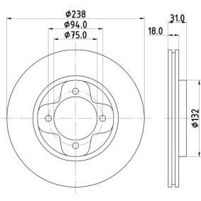 Bremsscheibe MDC656 von MINTEX günstig für 30,32 € online kaufen