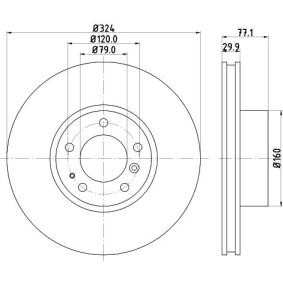 Achetez des Disque de frein MINTEX MDC833 à prix pour 73,59 €