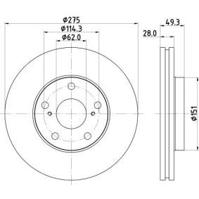 Bremsscheibe von MINTEX