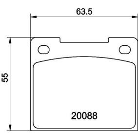 Bremsbeläge MGB533 für TRIUMPH