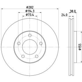 Bremsscheibe für DODGE von MINTEX