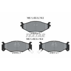 Acquista Kit pastiglie freni da TEXTAR 2181501 a buon mercato per soli 42,76 €