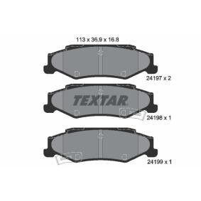 Acquista Kit pastiglie freni da TEXTAR 2419701 a buon mercato per soli 38,25 €