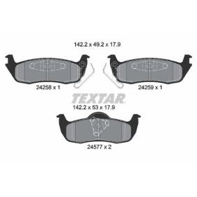 Acquista Kit pastiglie freni da TEXTAR 2425801 a buon mercato per soli 53,90 €