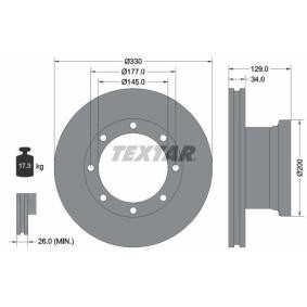 Bremsscheibe von TEXTAR 93127700
