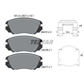 Acquista Kit pastiglie freni da TEXTAR 2441501 a buon mercato per soli 57,51 €