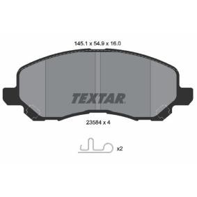 Acquista Kit pastiglie freni da TEXTAR 2358403 a buon mercato per soli 42,76 €