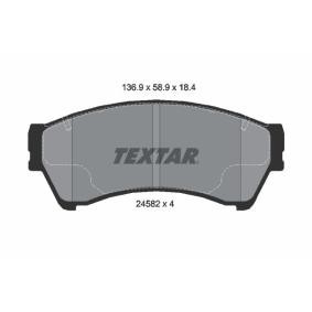 Acquista Kit pastiglie freni da TEXTAR 2458201 a buon mercato per soli 45,16 €