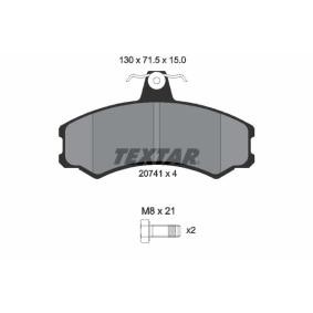 Acquista Kit pastiglie freni da TEXTAR 2074105 a buon mercato per soli 53,37 €