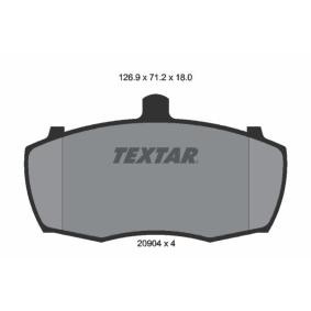 Acquista Kit pastiglie freni da TEXTAR 2090401 a buon mercato per soli 25,30 €