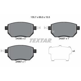 Acquista Kit pastiglie freni da TEXTAR 2405601 a buon mercato per soli 46,24 €