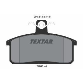 Acquista Kit pastiglie freni da TEXTAR 2466301 a buon mercato per soli 31,05 €