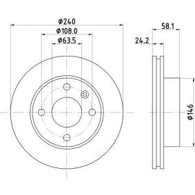 Bremsscheibe für FORD von MINTEX