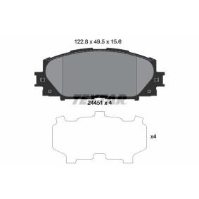Acquista Kit pastiglie freni da TEXTAR 2445101 a buon mercato per soli 42,14 €
