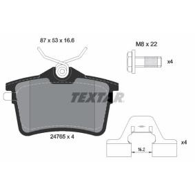 Compre Pastilhas de travão da TEXTAR 2476501 a um preço baixo por 38,12 €