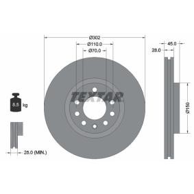 Comprar Disco de freno de TEXTAR 92118303 a bajo precio de 69,93 €