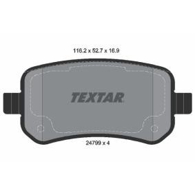 Acquista Kit pastiglie freni da TEXTAR 2479901 a buon mercato per soli 59,30 €