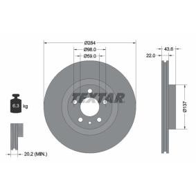 Bremsscheibe 92046803 von TEXTAR günstig für 54,45 € online kaufen