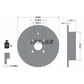 Acquista Disco freno da TEXTAR 92126203 a buon mercato per soli 42,63 €