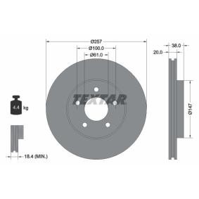 Bremsscheibe 92152403 von TEXTAR günstig für 32,95 € online kaufen