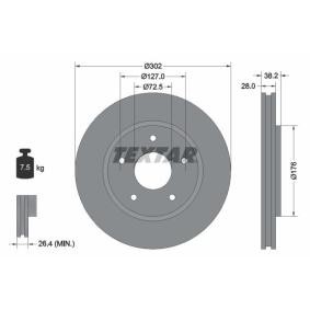 Bremsscheibe 92181503 von TEXTAR günstig für 57,24 € online kaufen