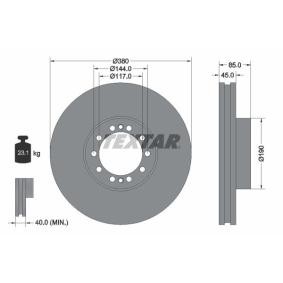 Acquista Disco freno da TEXTAR 93192000 a buon mercato per soli 239,92 €