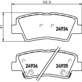 Kjøp Bremseklosser av MINTEX MDB3027 til den lave prisen 501,32 NOK