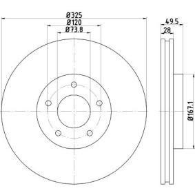 Bremsscheibe für JAGUAR von MINTEX