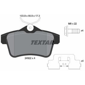 Bremsbeläge von TEXTAR 2492201