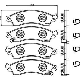 Achetez des Plaquettes de frein MINTEX MDB1766 à prix pour 69,57 €