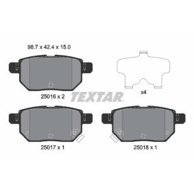 Acquista Kit pastiglie freni da TEXTAR 2501601 a buon mercato per soli 39,26 €