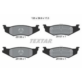 Acquista Kit pastiglie freni da TEXTAR 2513601 a buon mercato per soli 61,31 €