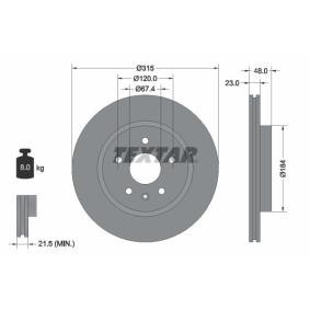 Comprar Disco de freno de TEXTAR 92187303 a bajo precio de 67,63 €
