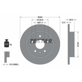 Acquista Disco freno da TEXTAR 92222903 a buon mercato per soli 52,81 €