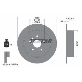 Achetez des Disque de frein TEXTAR 92144103 à prix pour 54,74 €