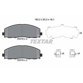 Acquista Kit pastiglie freni da TEXTAR 2537801 a buon mercato per soli 83,25 €
