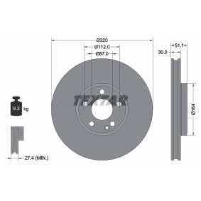 Bremsscheibe 92258003 von TEXTAR günstig für 64,07 € online kaufen