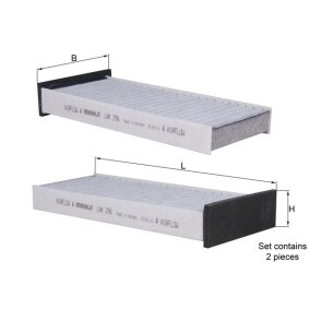 Innenraumfilter LAK 296/S von KNECHT günstig für 23,15 € online kaufen