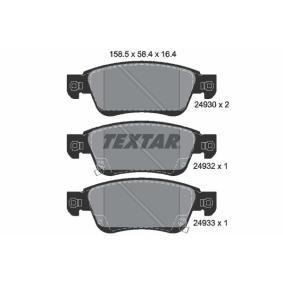 Acquista Kit pastiglie freni da TEXTAR 2493001 a buon mercato per soli 101,01 €