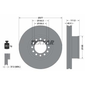 Bremsscheibe von TEXTAR 93191200
