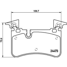 Bremsbeläge für MERCEDES-BENZ von MINTEX
