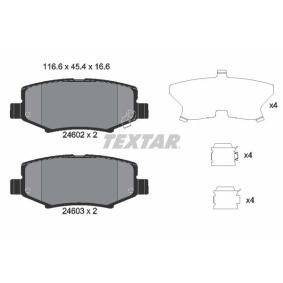 Acquista Kit pastiglie freni da TEXTAR 2460201 a buon mercato per soli 48,75 €