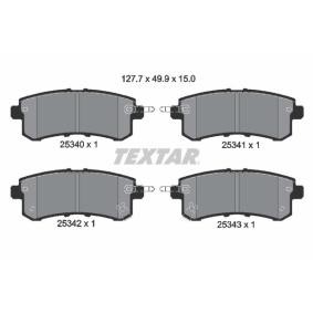 Acquista Kit pastiglie freni da TEXTAR 2534001 a buon mercato per soli 43,88 €