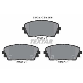 Acquista Kit pastiglie freni da TEXTAR 2536501 a buon mercato per soli 45,79 €